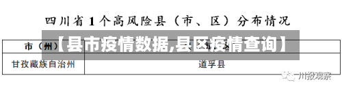【县市疫情数据,县区疫情查询】